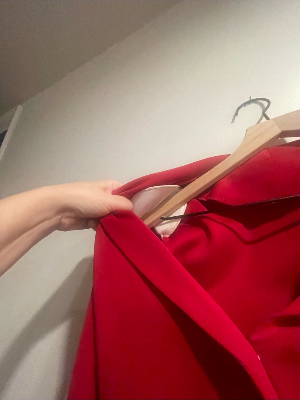NEW NO TAGS Red Long Sleeve Tailored Custom dress NWOT XS Petite RUNS VERY SMALL - Picture 14 of 14